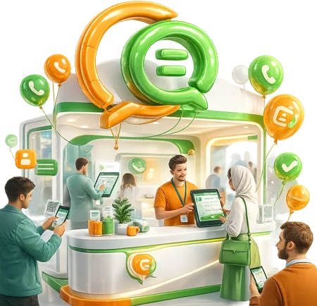 اپلیکیشن ثبت شماره مشتری برای غرفه های نمایشگاهی