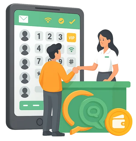 تبدیل گوشی یا تبلت به دستگاه ثبت شماره مشتری