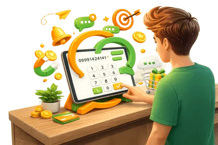 تبدیل گوشی یا تبلت به دستگاه ثبت شماره مشتری