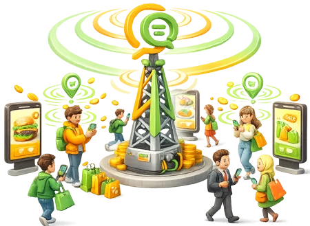 تبلیغات نقطه زن؛ تبدیل عابران به مشتری واقعی