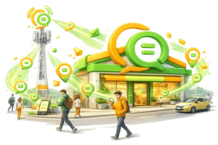 ارسال پیامک به رهگذران؛ کسانی که از جلوی مغازه رد می شوند