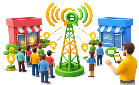 هدف گیری مشتریان رقبا با ارسال پیامک منطقه ای