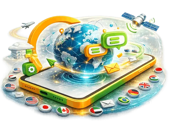 ارسال پیامک به خارج از کشور - تبلیغات در خارج از کشور